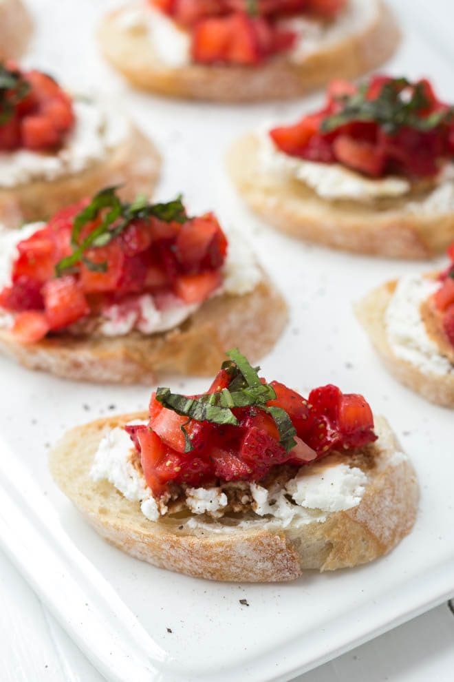 Strawberry Bruschetta - Spoonful of Flavor