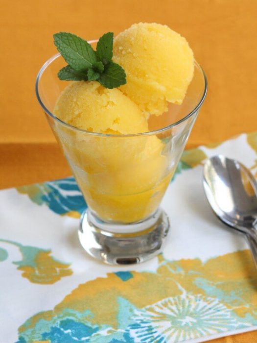 Mango Sorbet - Spoonful of Flavor