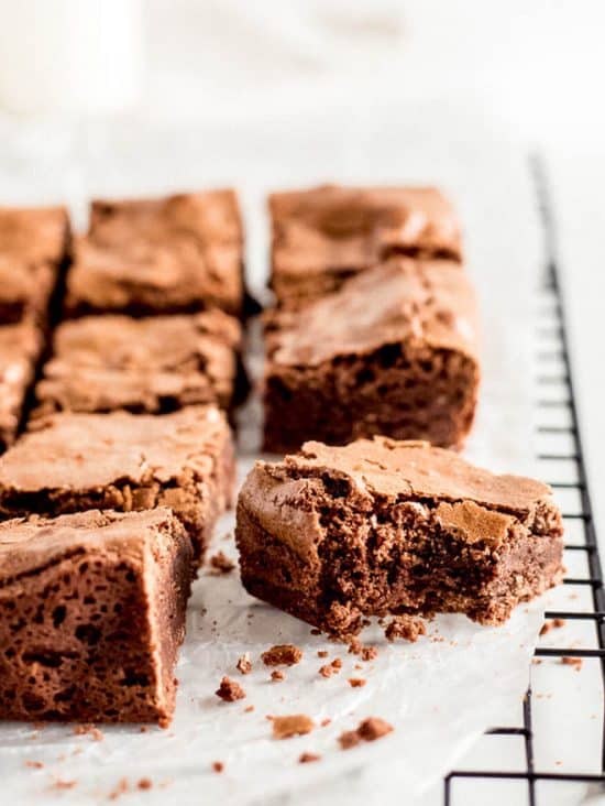 Easy Homemade Chewy Brownies - Spoonful Of Flavor