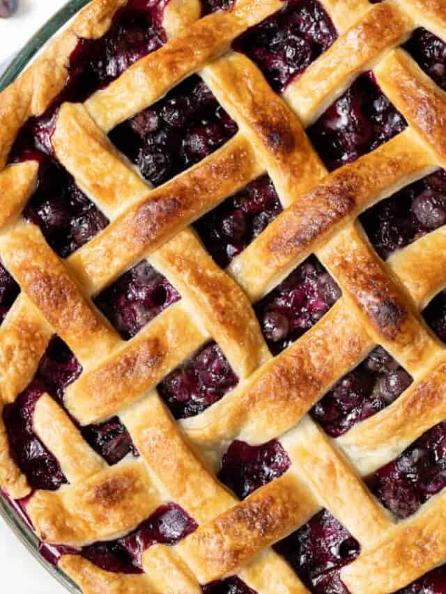 Classic Homemade Blueberry Pie - Spoonful of Flavor