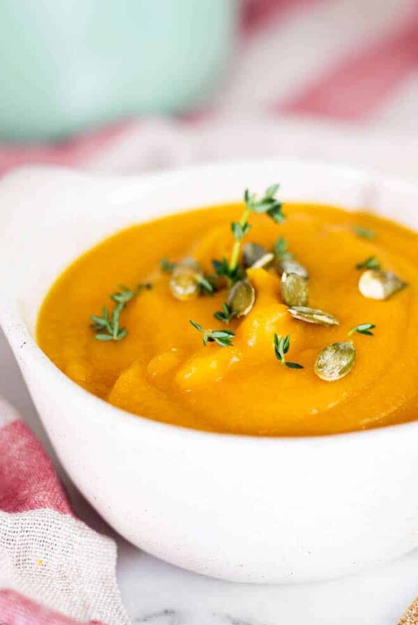 Bowl of squash soup