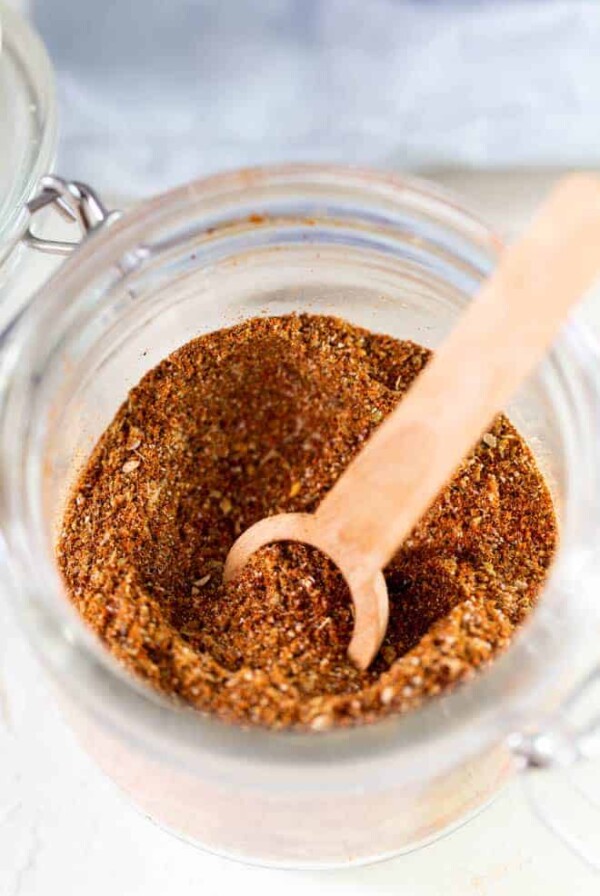 bowl of homemade taco seasoning