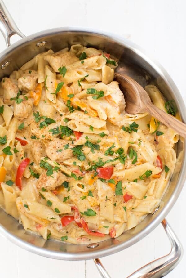 One pot cajun chicken pasta