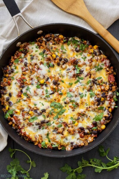 Turkey Taco Quinoa Skillet - Spoonful of Flavor