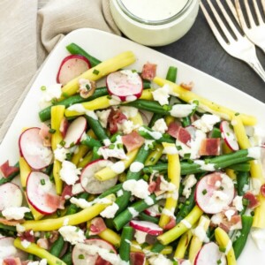 Green-Bean-Radish-Bacon-Salad-with-Creamy-Feta-Dressing