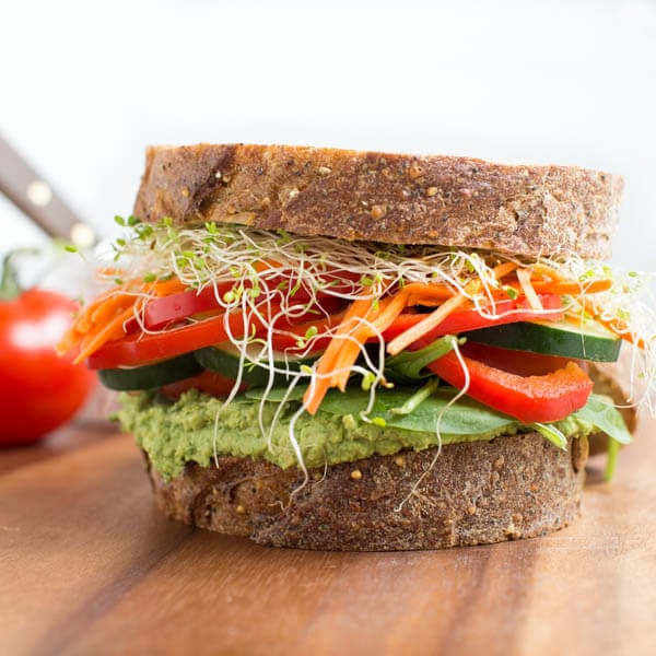 Ultimate Veggie Hummus Sandwich - Spoonful of Flavor