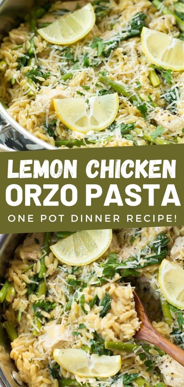 One Pot Lemon Chicken Orzo - Spoonful of Flavor