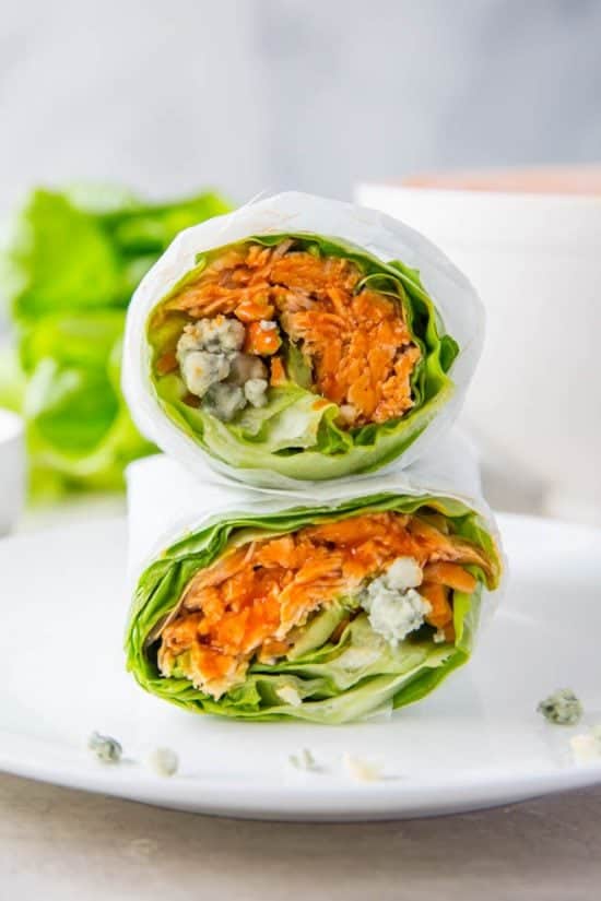 Buffalo Chicken Lettuce Wraps - Spoonful of Flavor