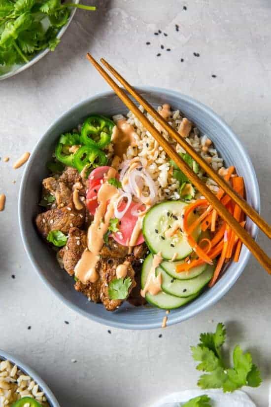 Banh Mi Rice Bowl - Spoonful of Flavor