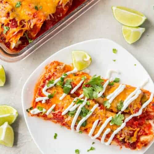 Cheese Turkey Enchiladas - Spoonful of Flavor