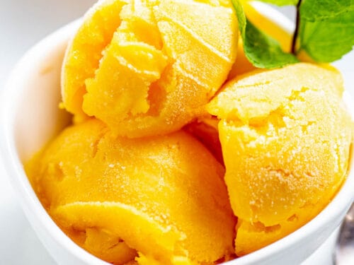 Mango sorbet recipe discount ice cream maker