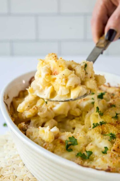 The Best Baked Lobster Mac And Cheese - Spoonful Of Flavor