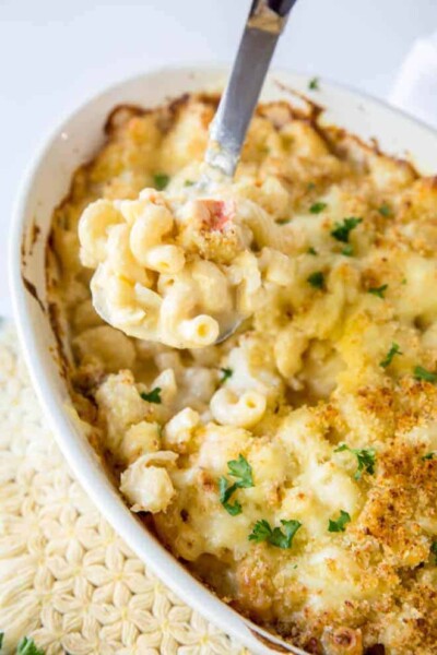 The Best Baked Lobster Mac and Cheese - Spoonful of Flavor