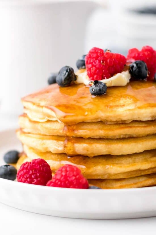 Fluffy Homemade Pancakes - Spoonful of Flavor