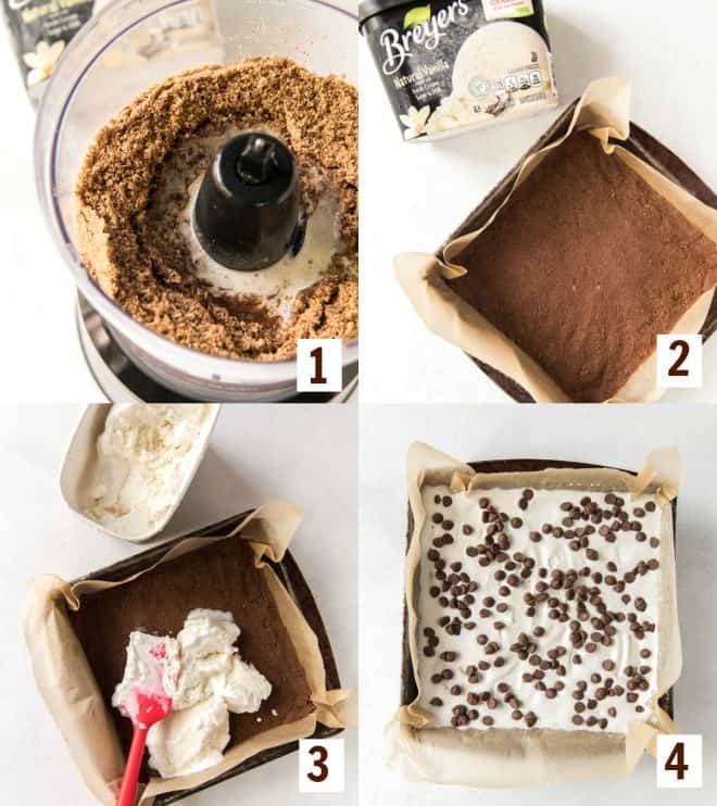 steps to make chocolate chip cookie ice cream delight cake