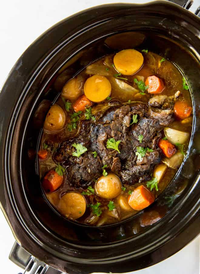 Slow Cooker Pot Roast with Potatoes and Carrots - Spoonful of Flavor