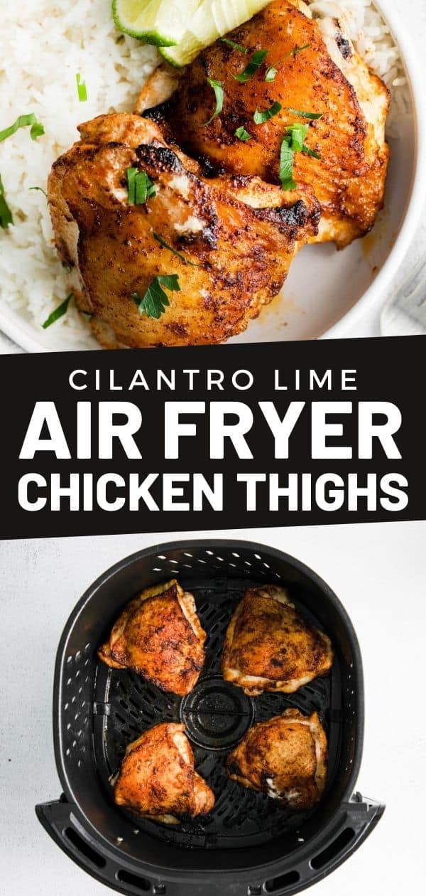 Cilantro Lime Air Fryer Chicken Thighs - Spoonful of Flavor