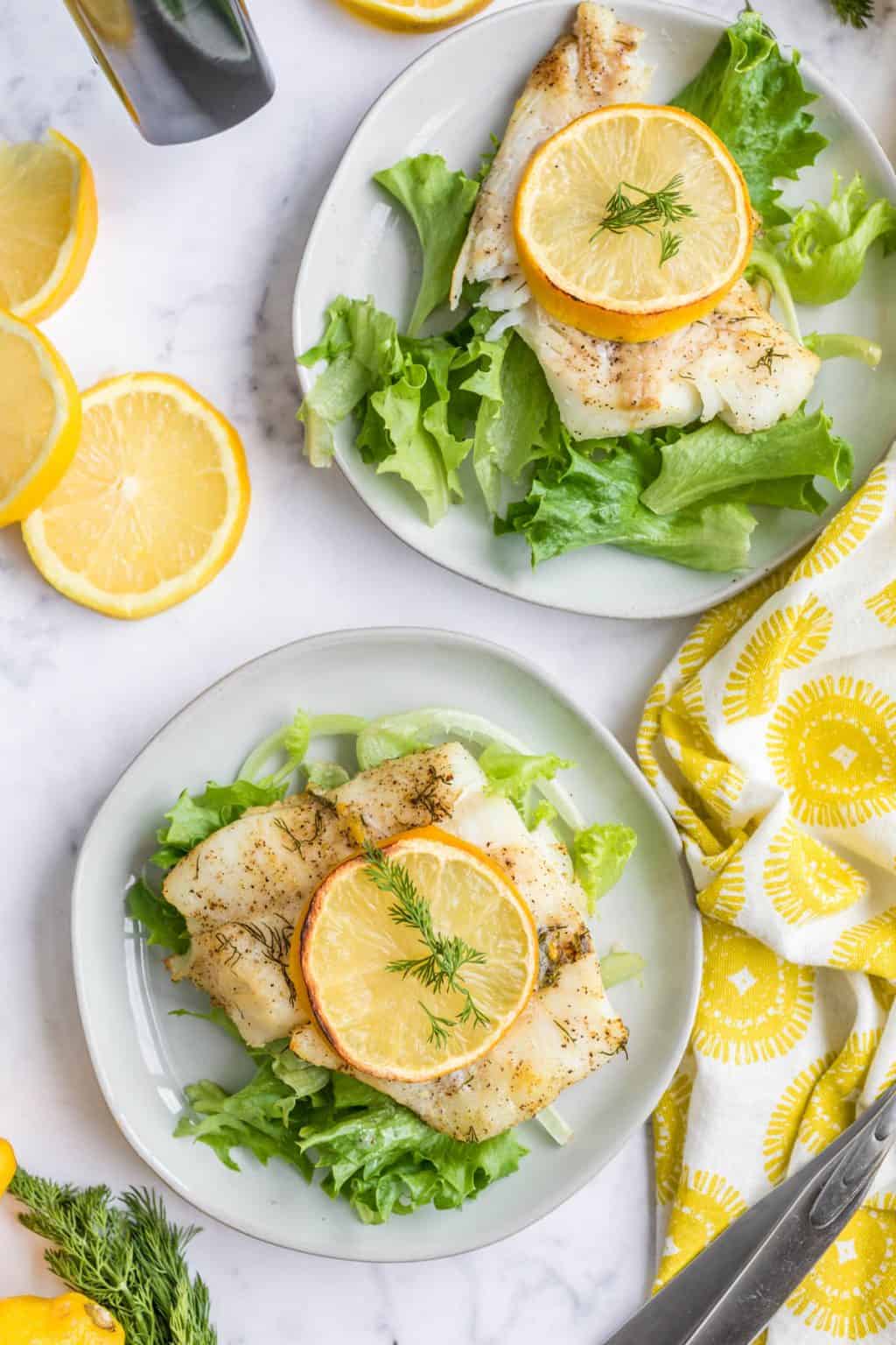 Easy Air Fryer Lemon Cod - Spoonful of Flavor