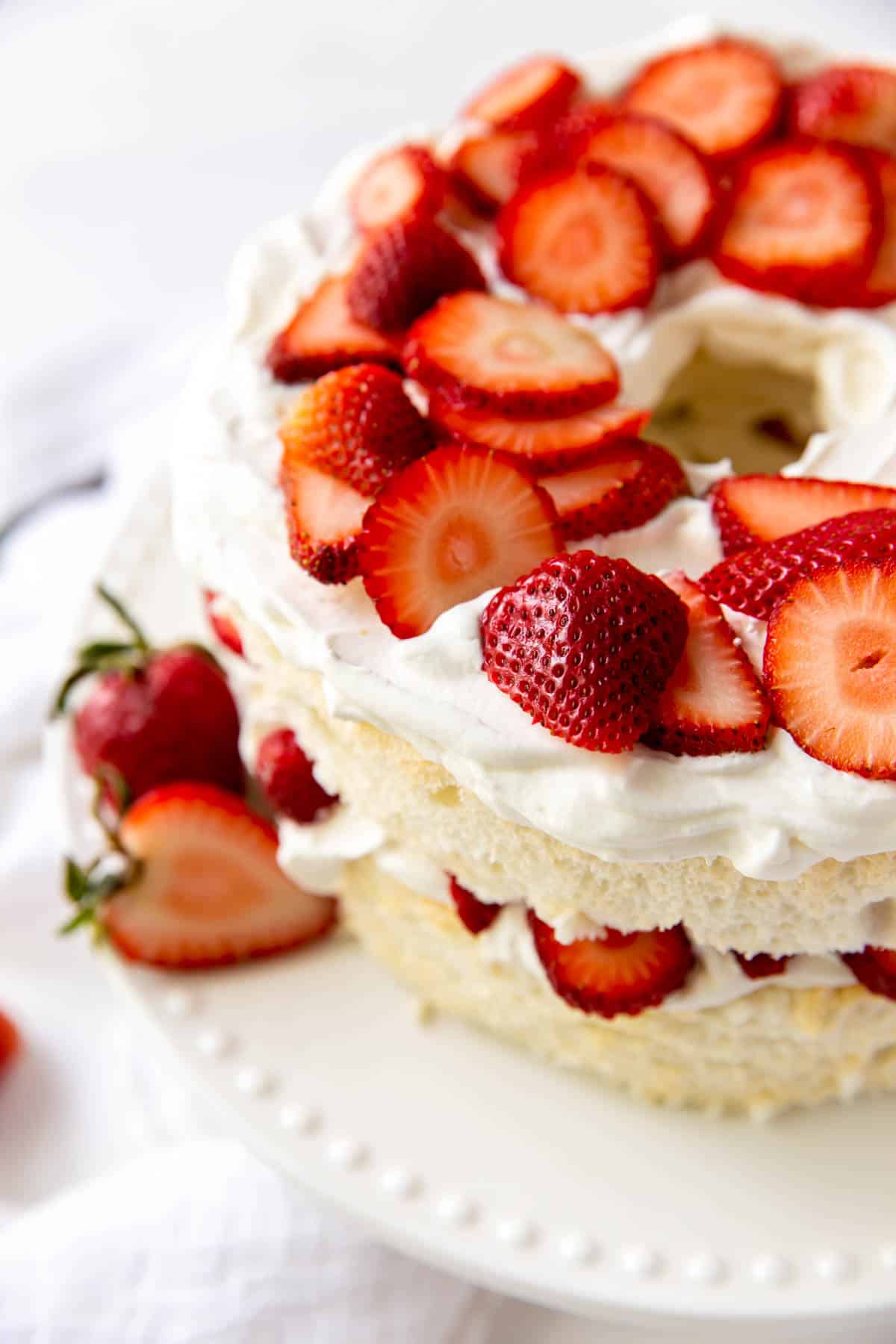 Carbs In Angel Food Cake With Strawberries Deann Ashe