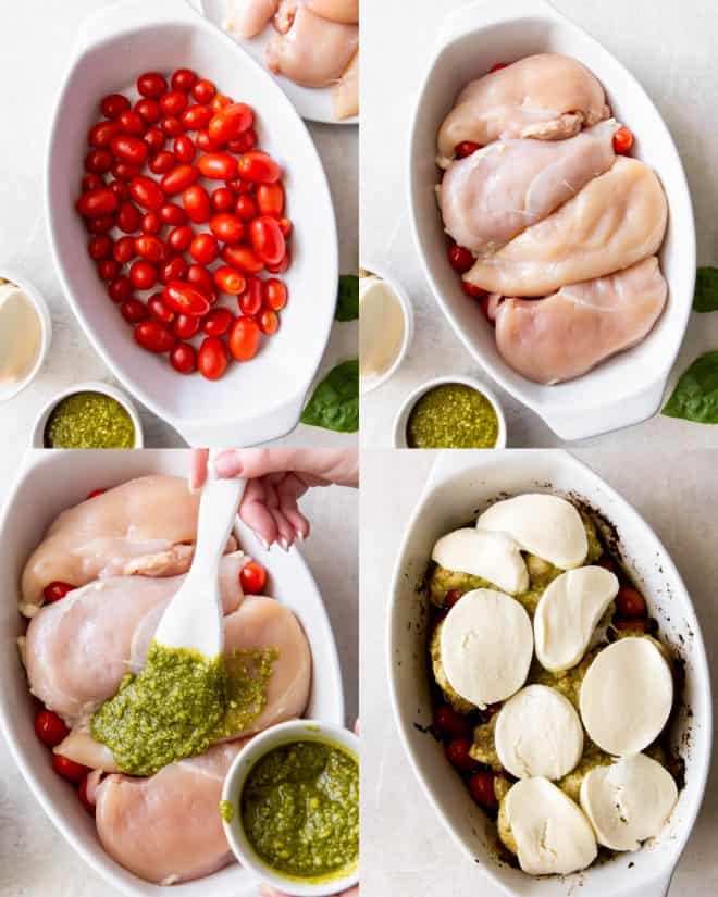 Pesto Chicken Bake - Spoonful of Flavor