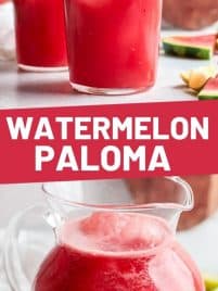 two glasses of watermelon paloma