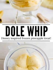 pineapple dole whip in a bowl