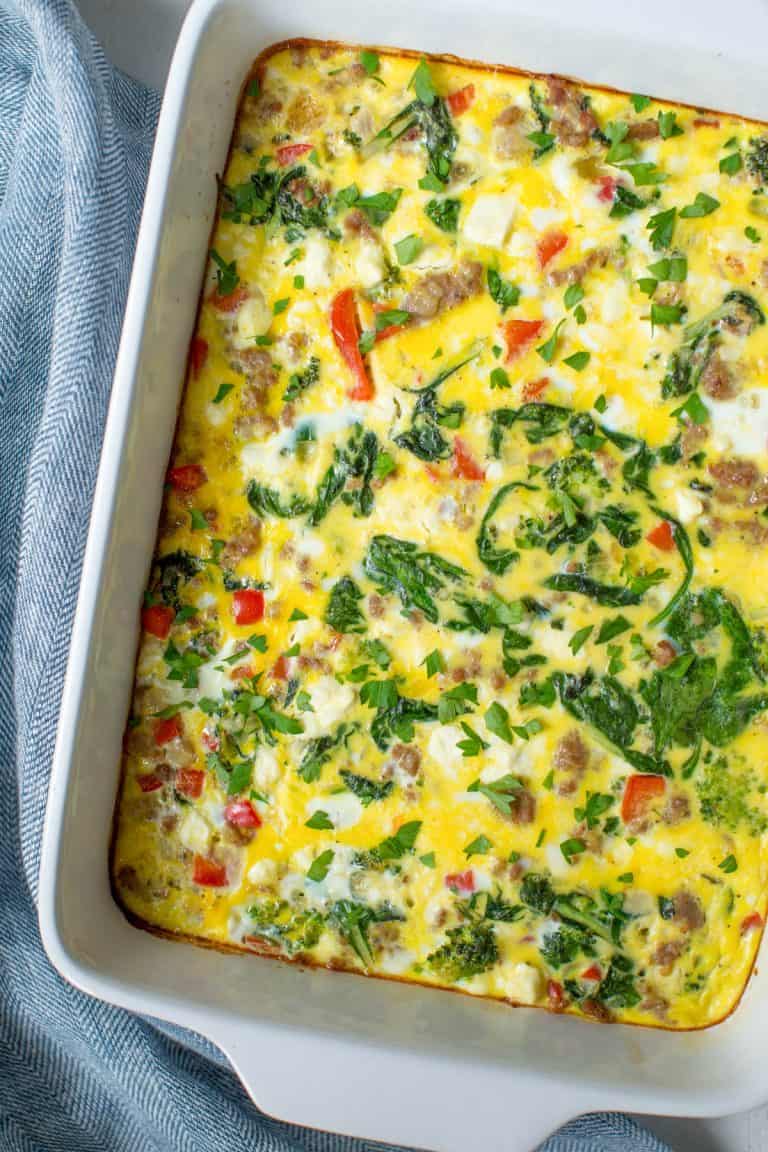 Sausage Egg Bake - Spoonful of Flavor