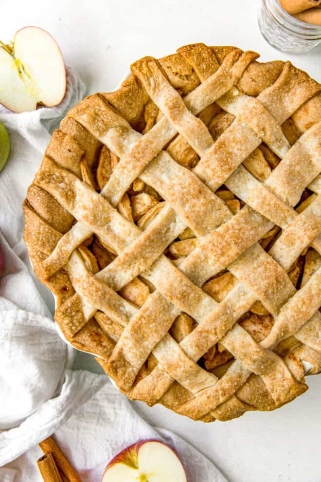 Easy Apple Pie (Vegan and Gluten Free Substitutions) - Spoonful of Flavor