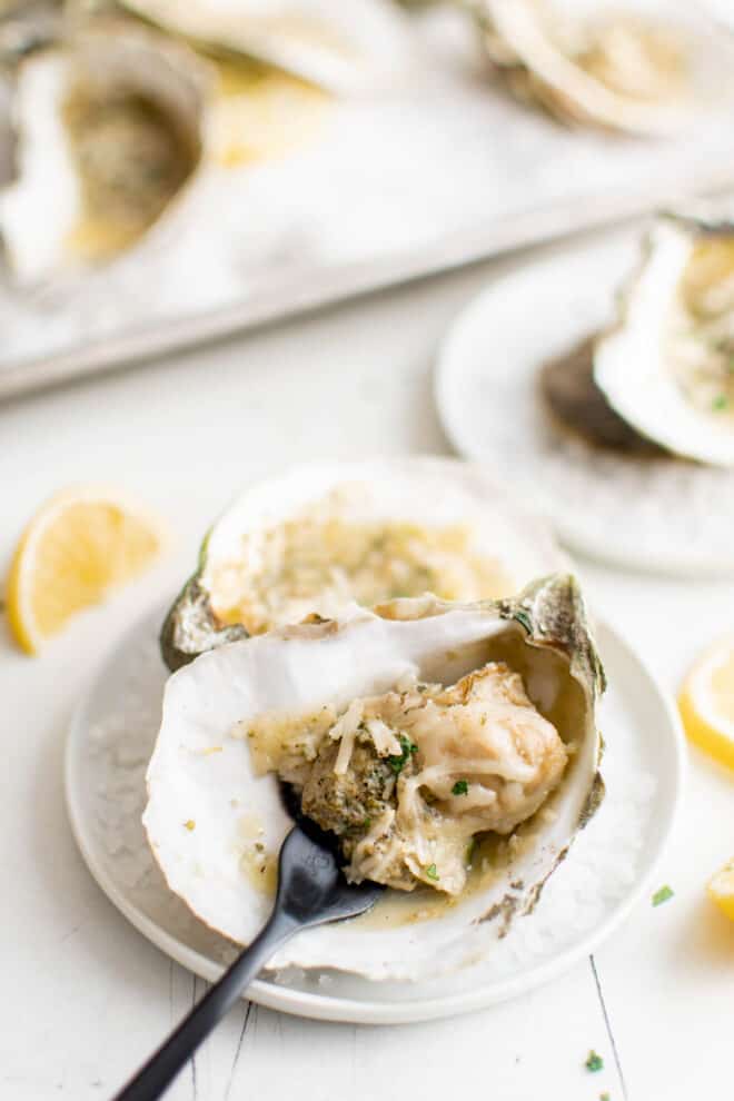 Baked Oysters - Spoonful Of Flavor