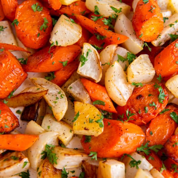 Roasted Turnips and Carrots - Spoonful of Flavor