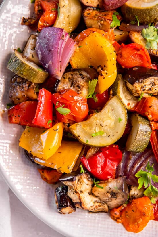 Mediterranean Roasted Vegetables - Spoonful Of Flavor