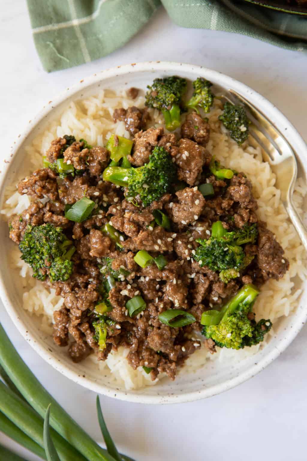 Ground Beef and Broccoli Skillet - Spoonful of Flavor