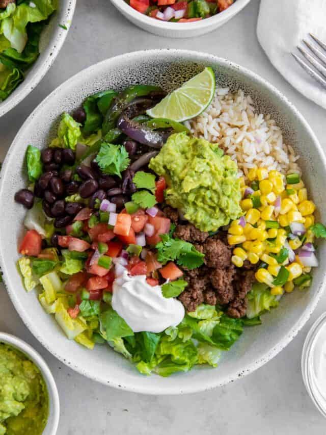 Ground Beef Burrito Bowl - Spoonful of Flavor