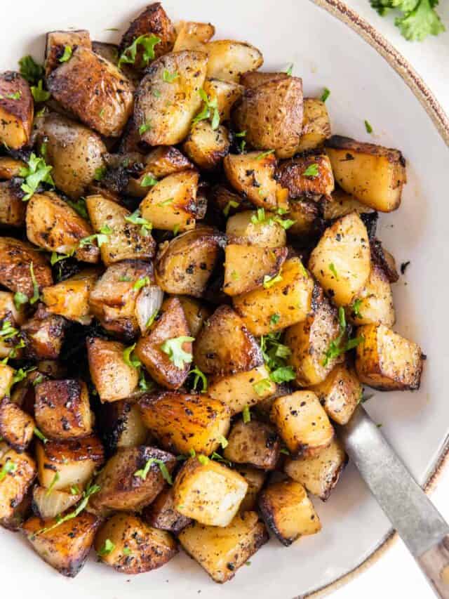 Pan Fried Potatoes And Onions - Spoonful of Flavor