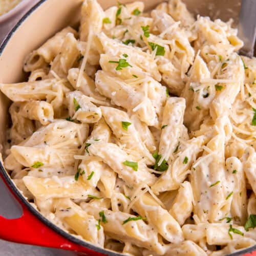 Easy Alfredo Penne Pasta Spoonful Of Flavor 5947